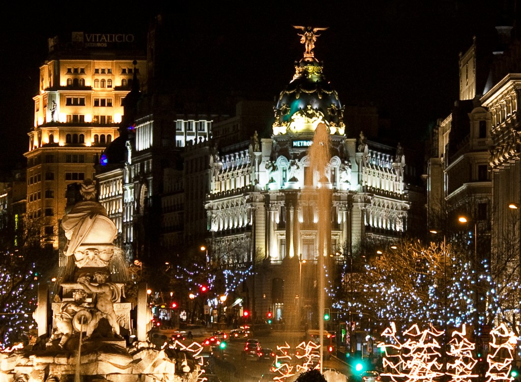 christmas Madrid night