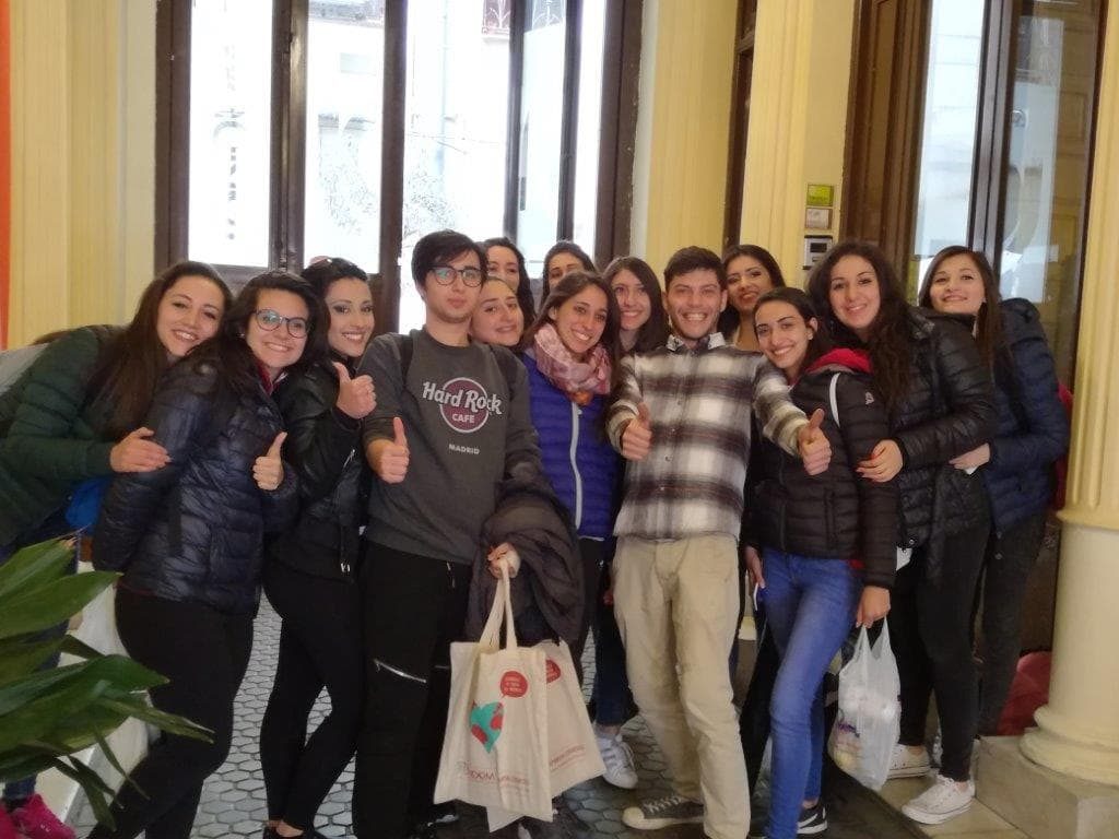 Gruppo del Liceo Linguistico, aprile 2017