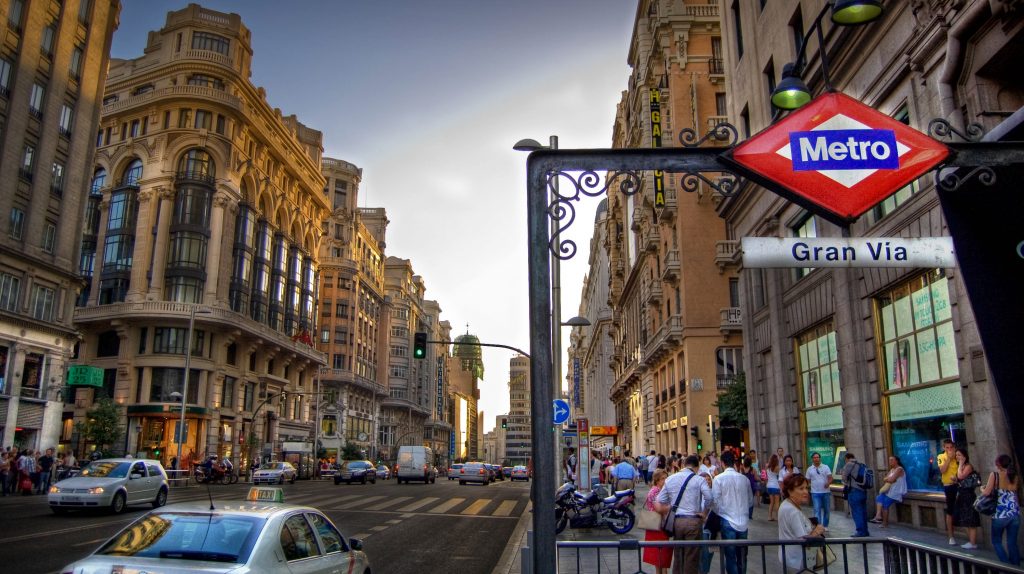 Gran Via Madrid, metro station