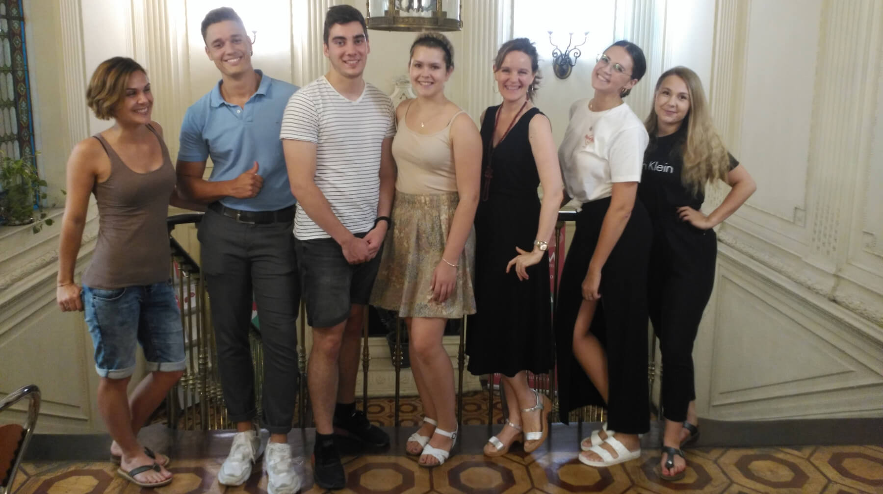 grupo de alumnos de Alemania, curso de español + prácticas