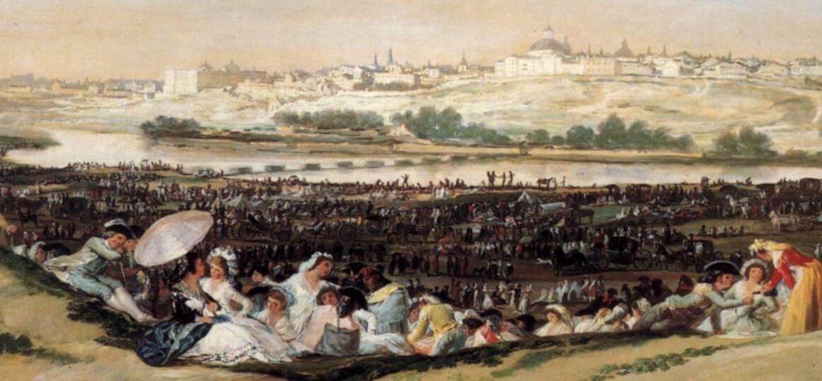 Pradera de San Isidro por Goya