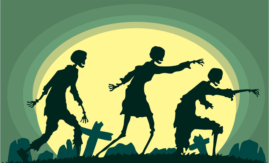 Spanish learning, zombie attack